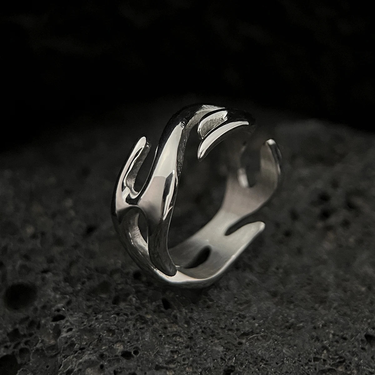 Polished Flame Ring