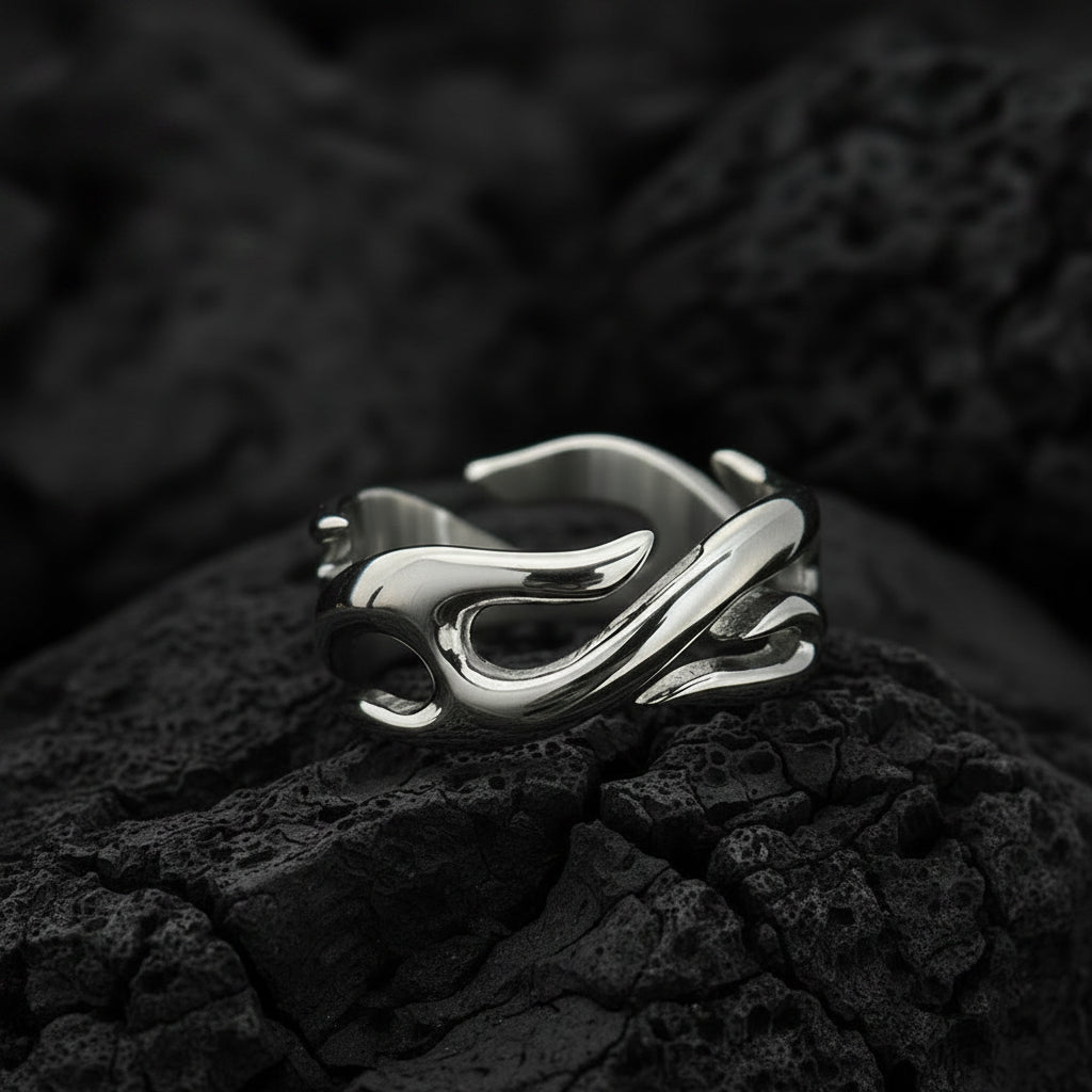 Polished Flame Ring